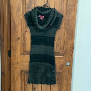 Black and Gray sweater dress